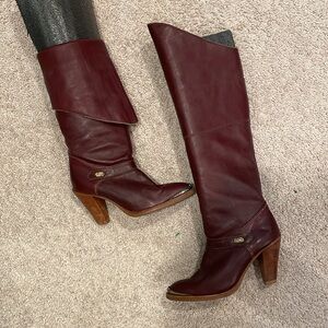 70’s vintage knee high foldover Dingo boots Size 5.5